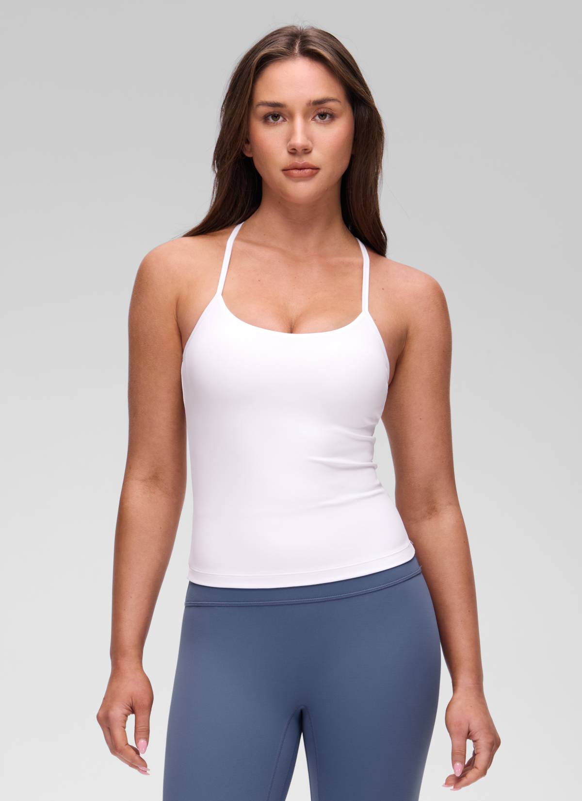 CRZ YOGA Sujetador incorporado con espalda en Y Butterluxe para mujer blanco