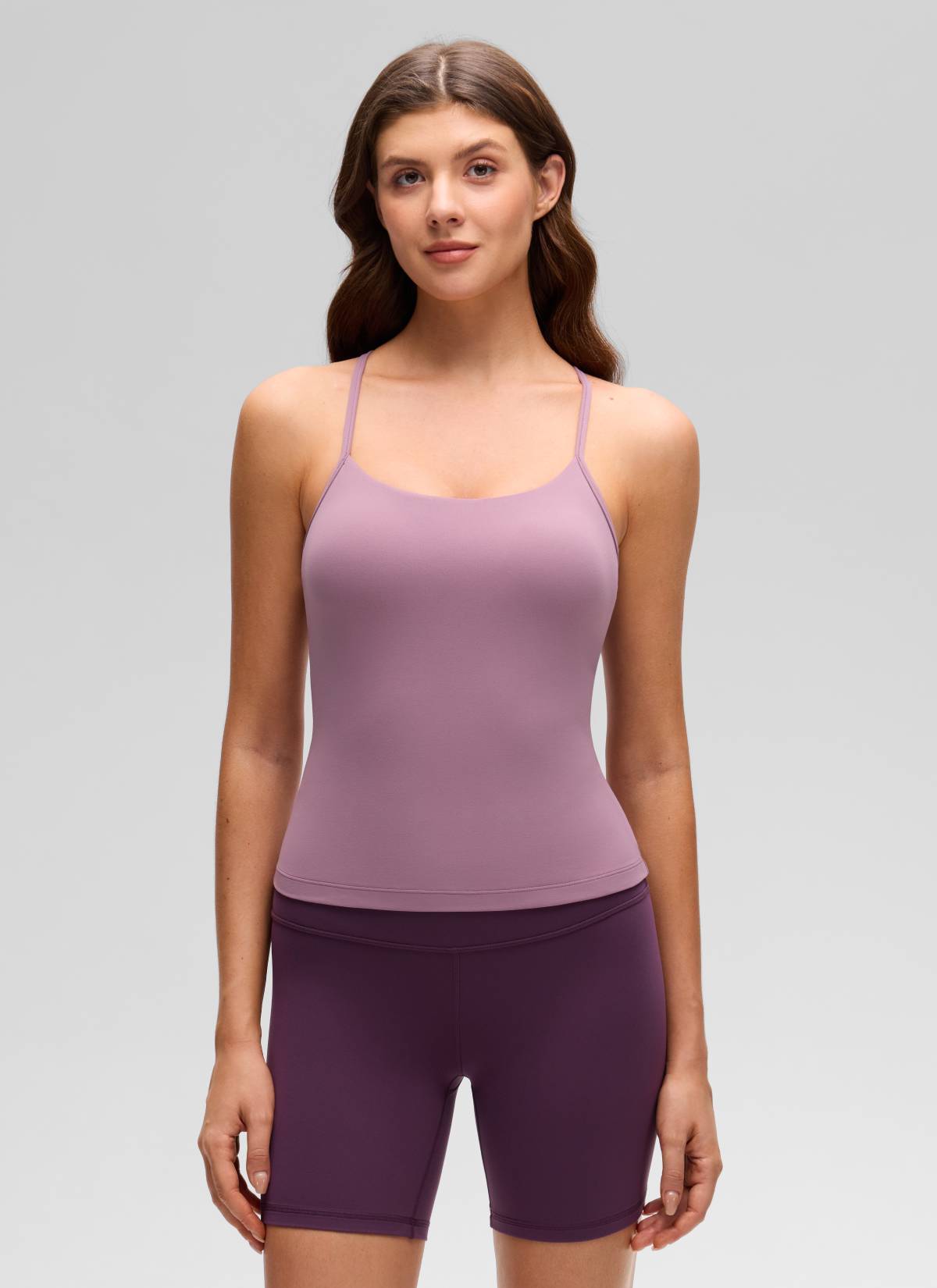 CRZ YOGA Sujetador incorporado con espalda en Y Butterluxe para mujer Lavanda claro