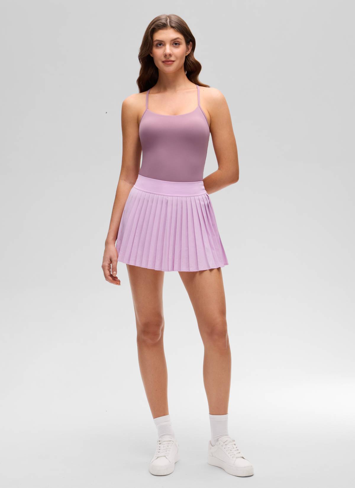 CRZ YOGA Sujetador incorporado con espalda en Y Butterluxe para mujer Lavanda claro