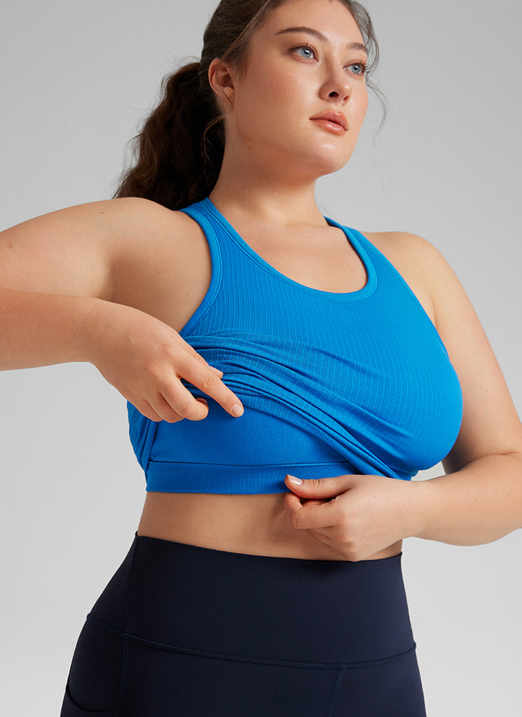 CRZ YOGA Camiseta de Yoga sin Costuras con Cuello Alto para Mujer blanco