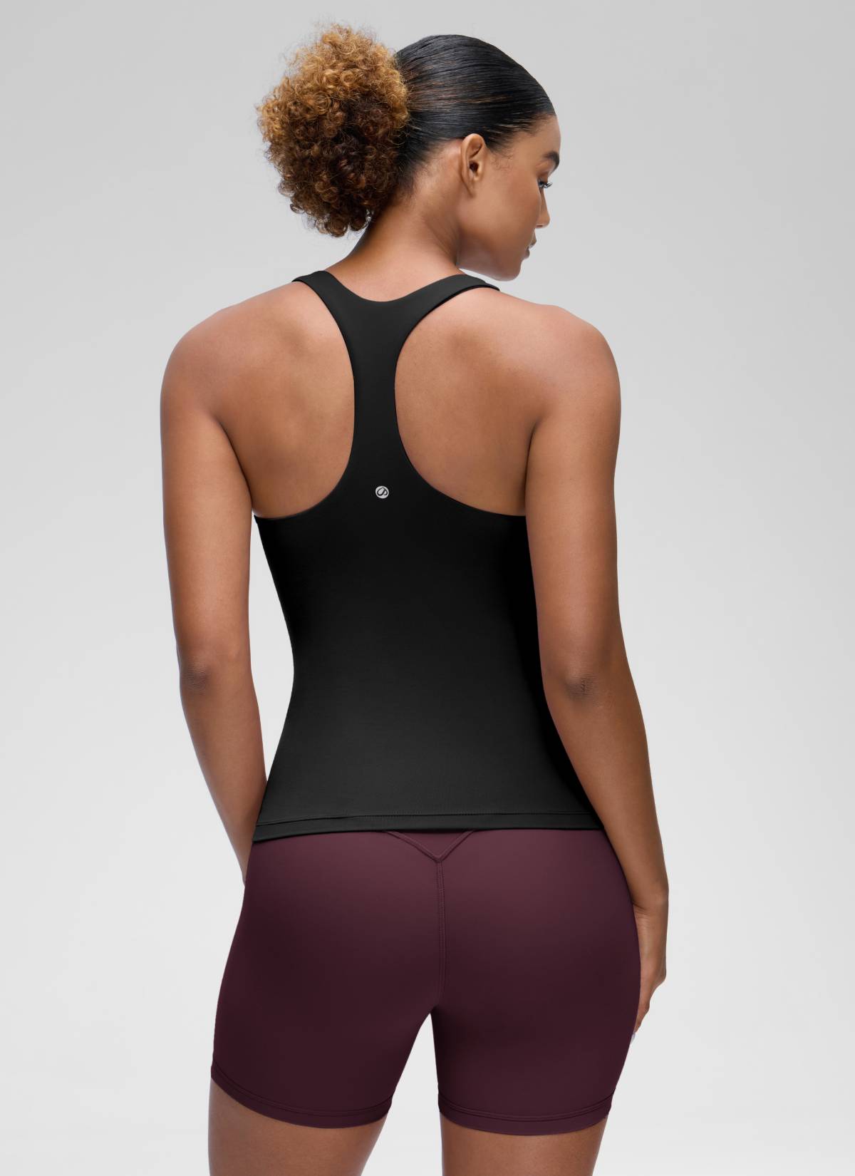 CRZ YOGA Butterluxe Camiseta de Tirantes de Yoga para Mujer Negro