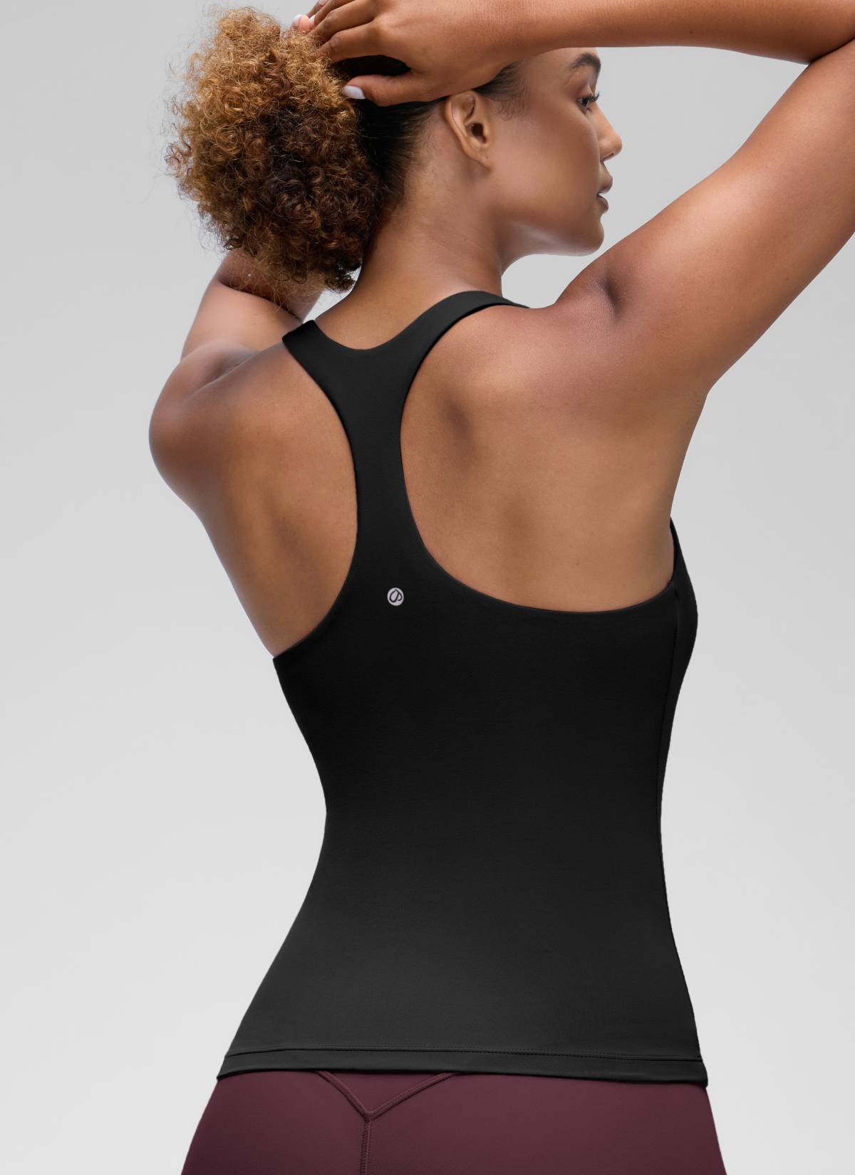 CRZ YOGA Butterluxe Camiseta de Tirantes de Yoga para Mujer Negro