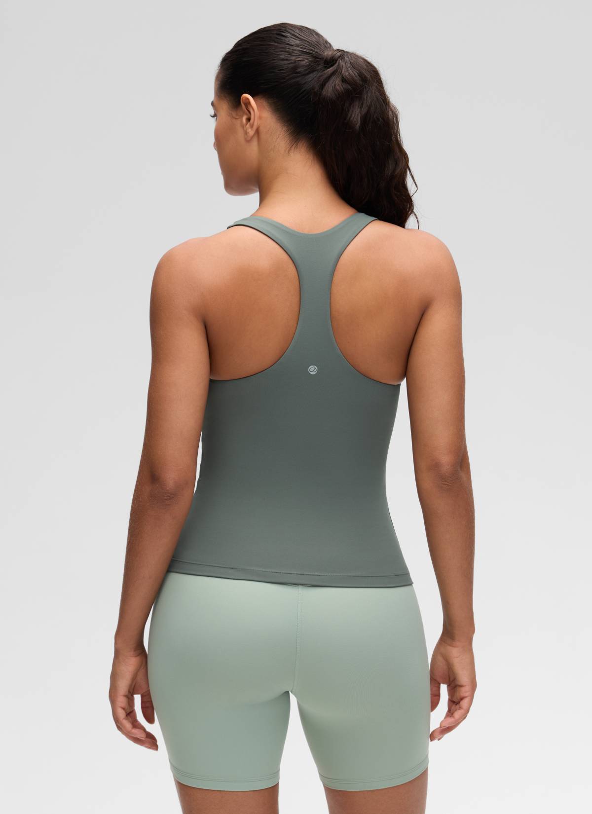 CRZ YOGA Butterluxe Camiseta de Tirantes de Yoga para Mujer Salvia gris
