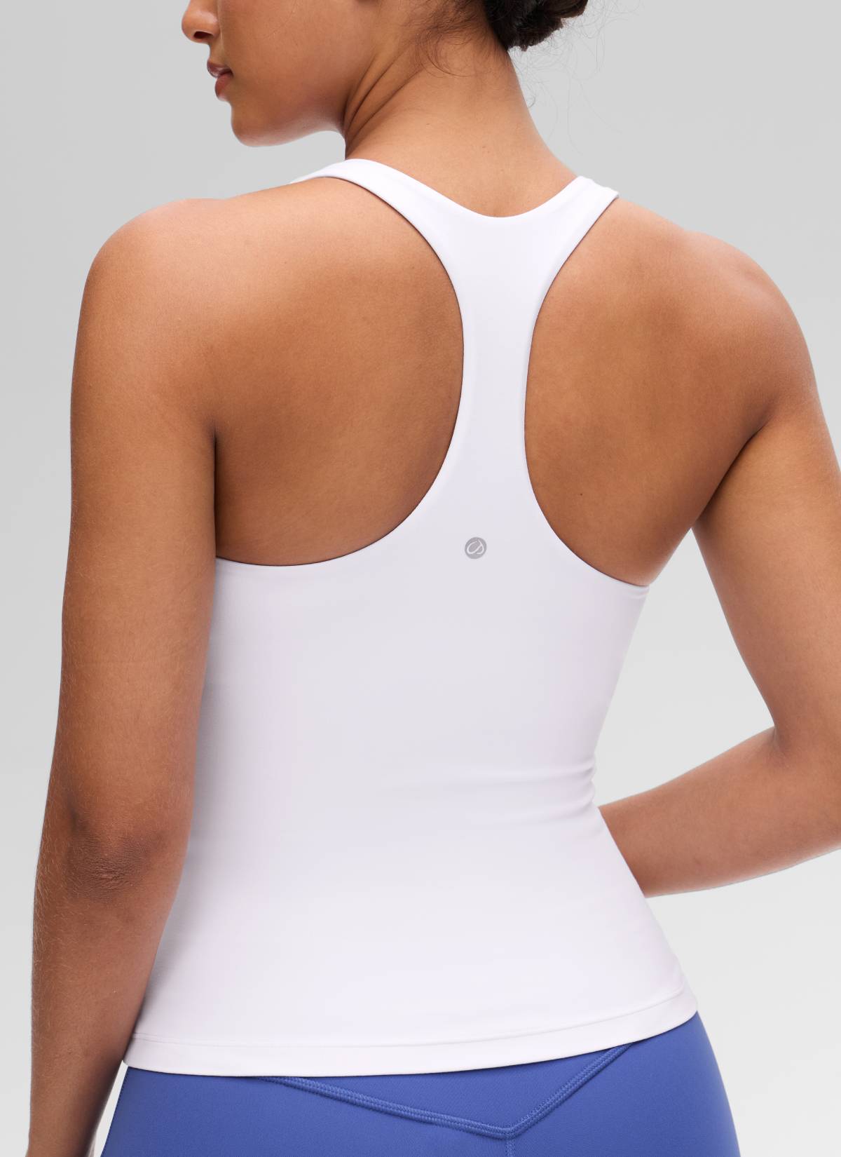 CRZ YOGA Butterluxe Camiseta de Tirantes de Yoga para Mujer blanco