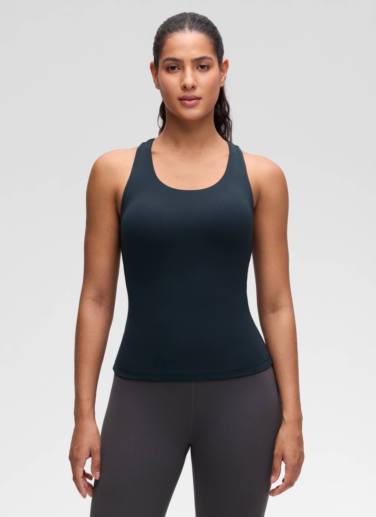 CRZ YOGA Butterluxe Camiseta de Tirantes de Yoga para Mujer True Navy