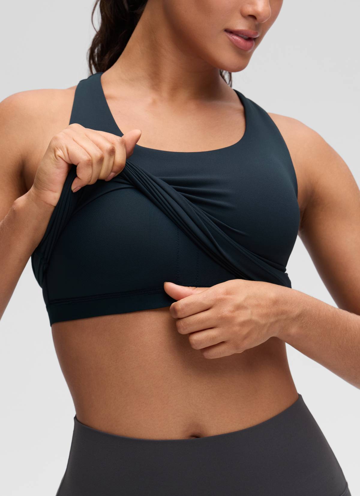 CRZ YOGA Butterluxe Camiseta de Tirantes de Yoga para Mujer True Navy