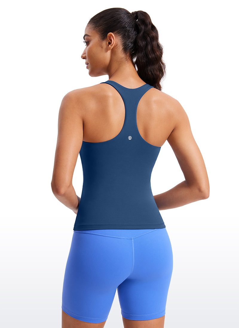 CRZ YOGA Butterluxe Camiseta de Tirantes de Yoga para Mujer MARFIL FRANCÉS