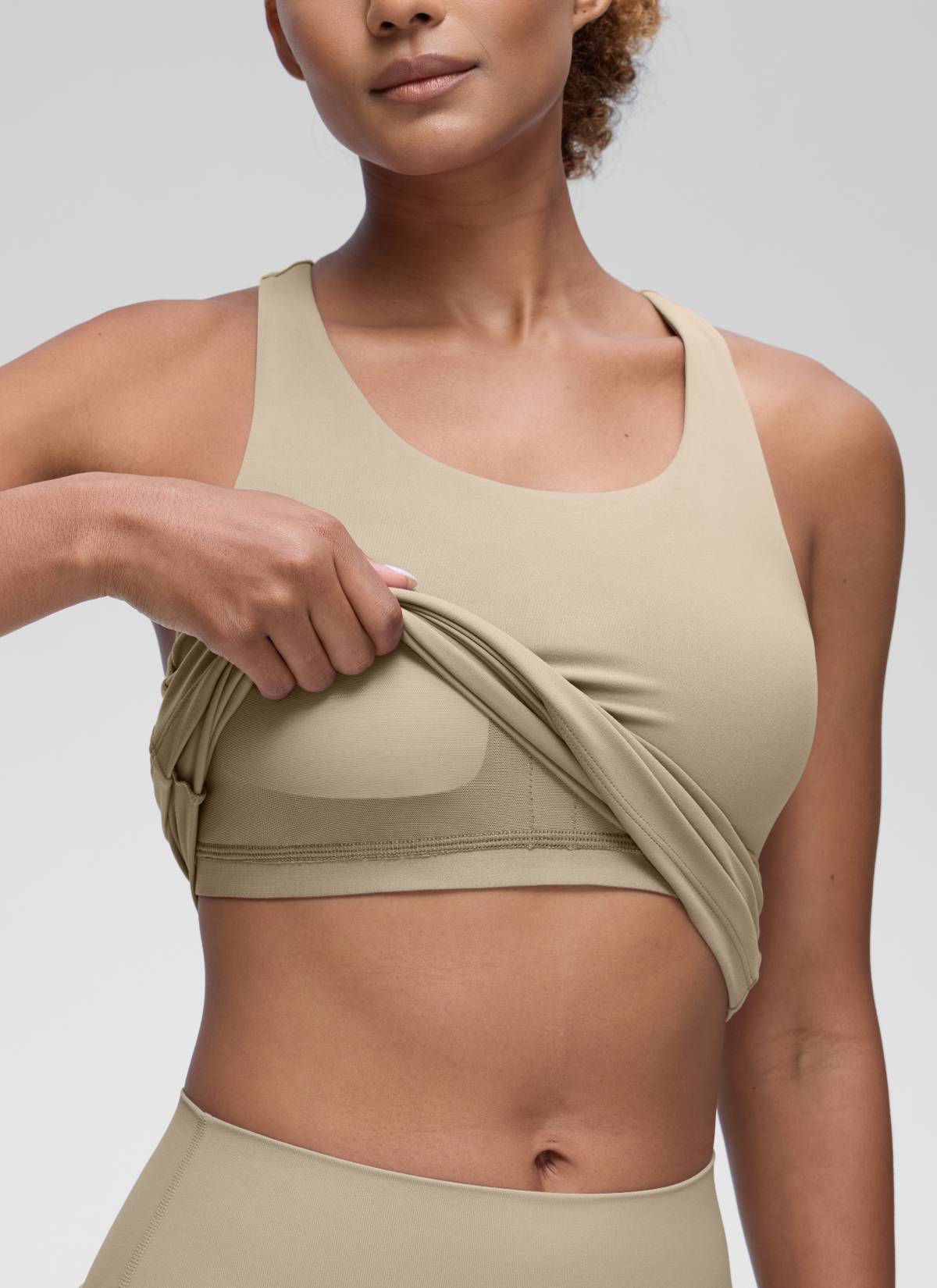 CRZ YOGA Butterluxe Camiseta de Tirantes de Yoga para Mujer Roble