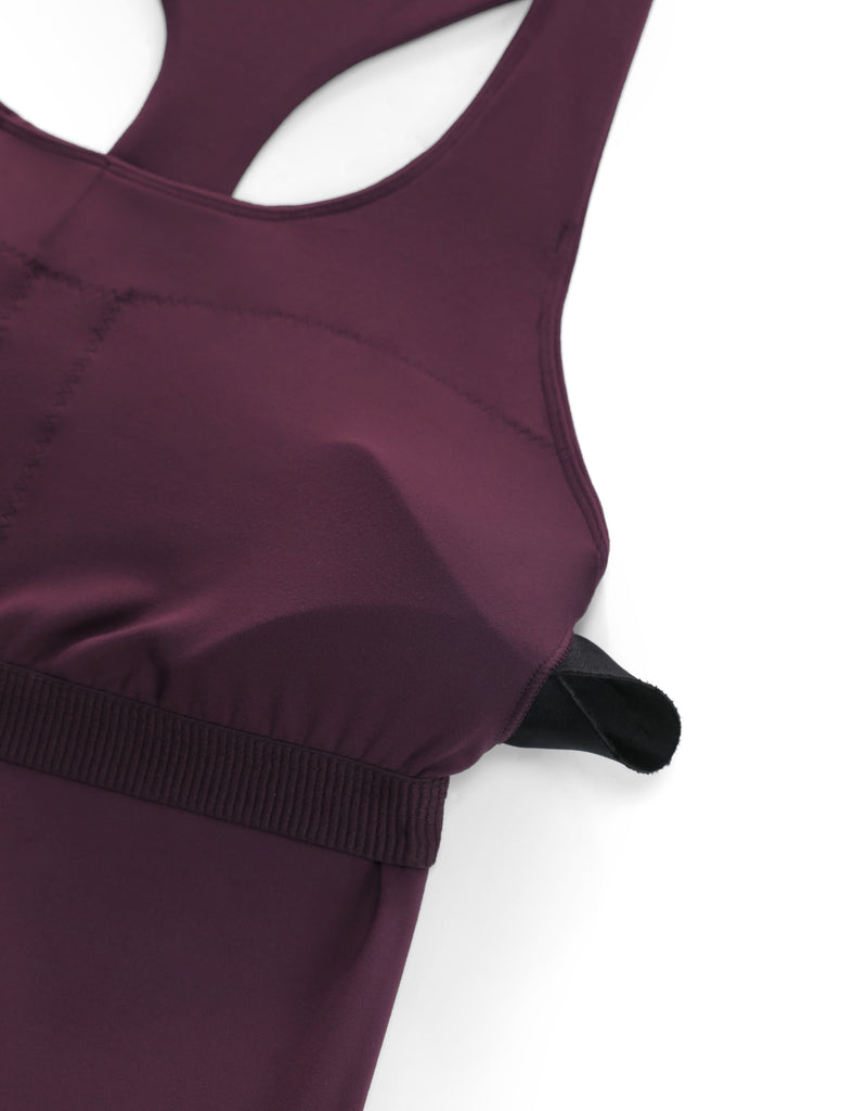 CRZ YOGA Butterluxe Camiseta de Tirantes de Yoga para Mujer Deep Purple