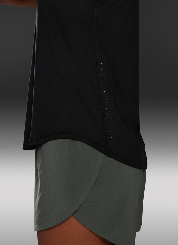 CRZ YOGA Tank Ultraligero Corte relajado Racerback Negro