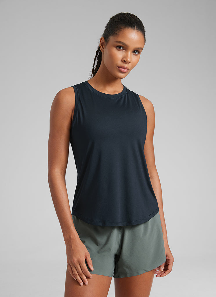 CRZ YOGA Tank Ultraligero Corte relajado Racerback Brezo de platino