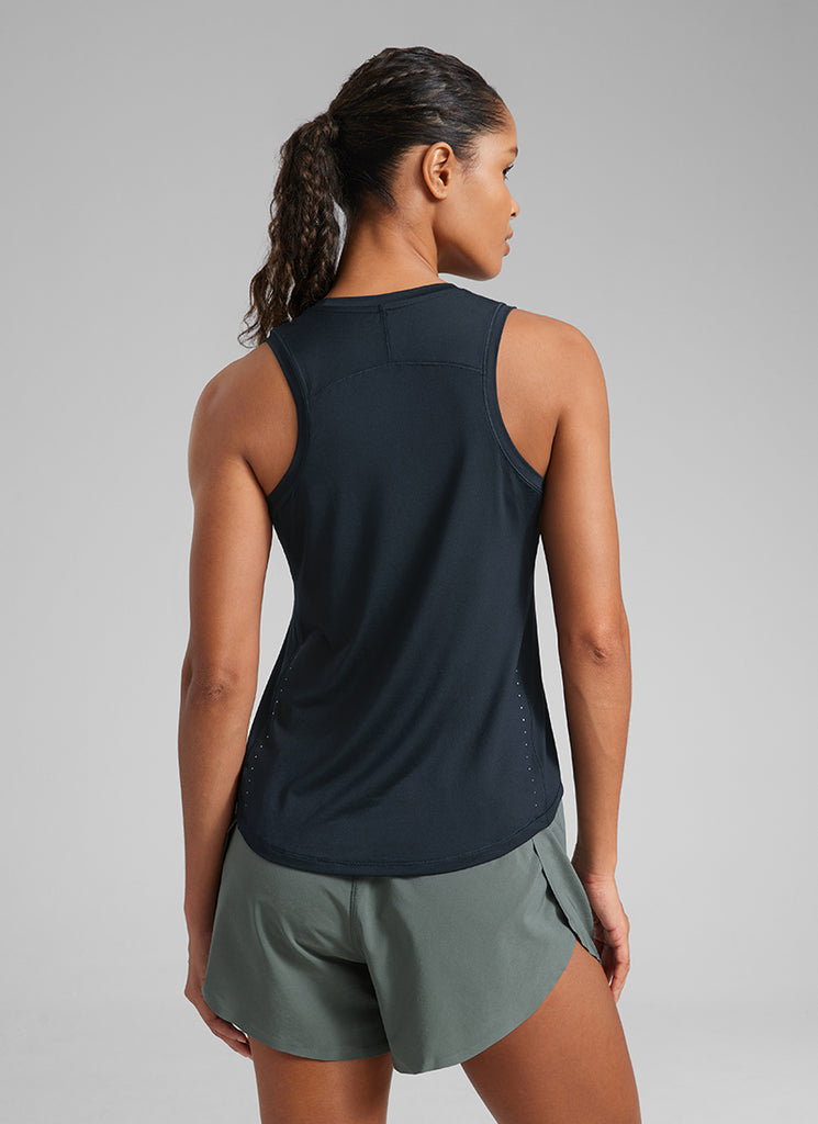 CRZ YOGA Tank Ultraligero Corte relajado Racerback Brezo de platino