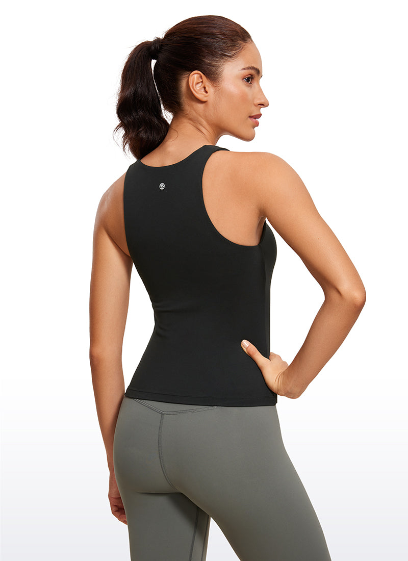 CRZ YOGA Mujeres Butterluxe Sujetador Integrado Escote en V Negro
