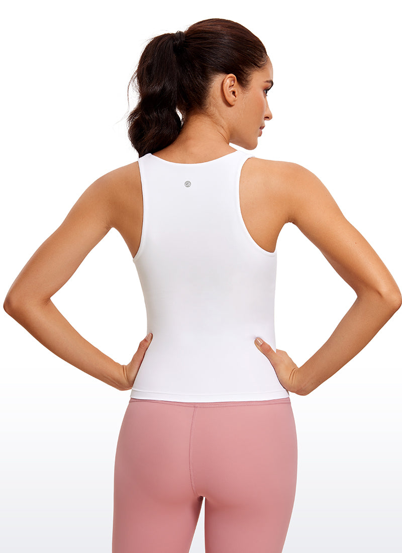 CRZ YOGA Mujeres Butterluxe Sujetador Integrado Escote en V blanco