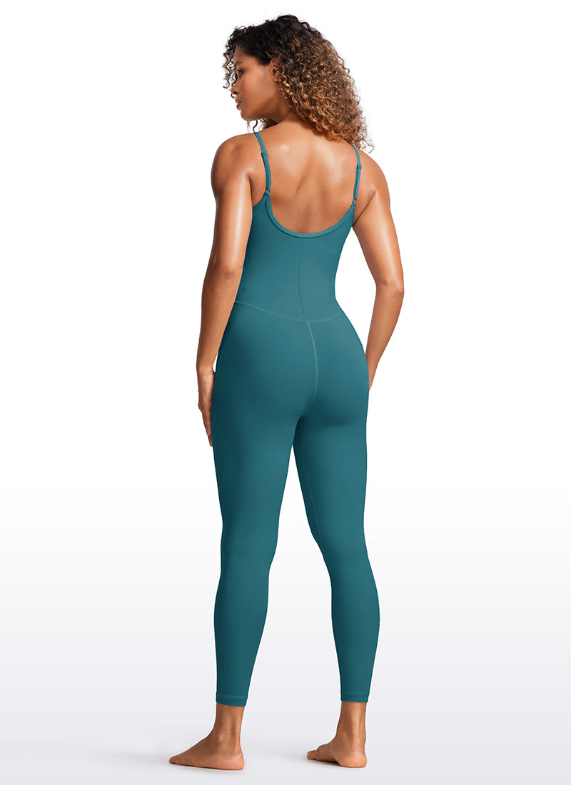CRZ YOGA Monos de Yoga Body con Sujetador Incorporado para Mujer Jade Verde