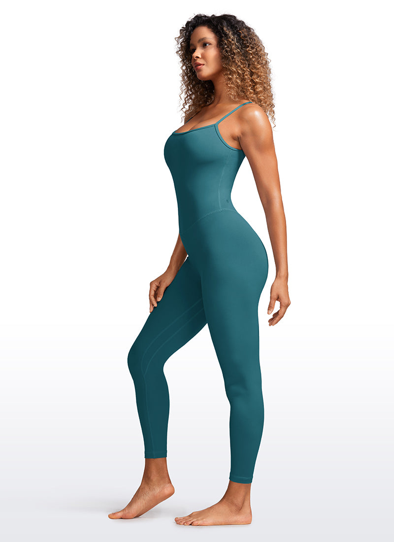 CRZ YOGA Monos de Yoga Body con Sujetador Incorporado para Mujer Jade Verde