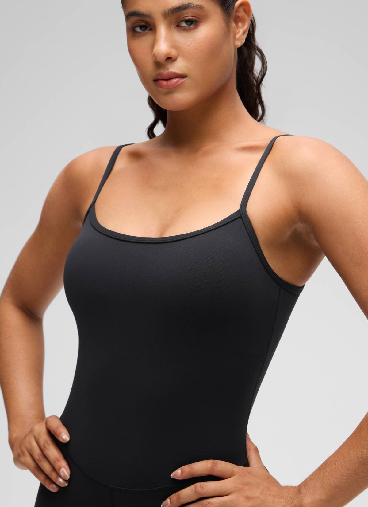 CRZ YOGA Butterluxe Enterizo de 4 Pulgadas - Mono Corto Negro