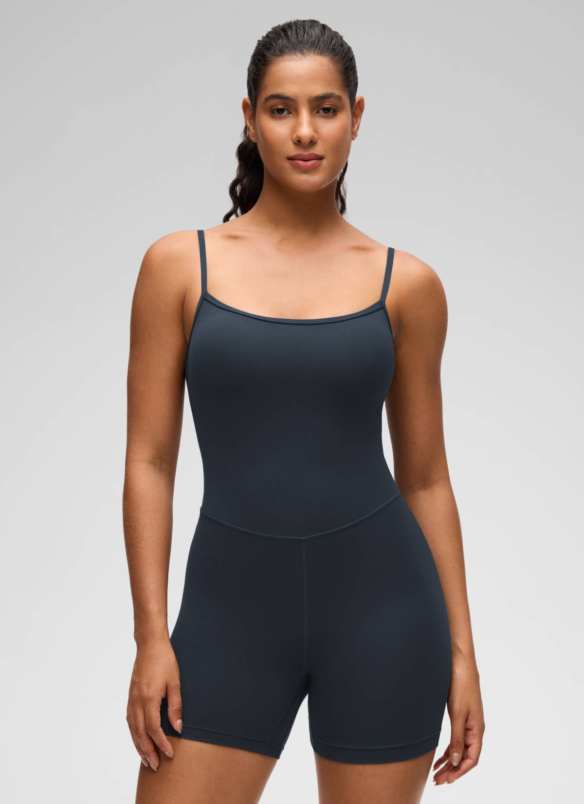 CRZ YOGA Butterluxe Enterizo de 4 Pulgadas - Mono Corto True Navy