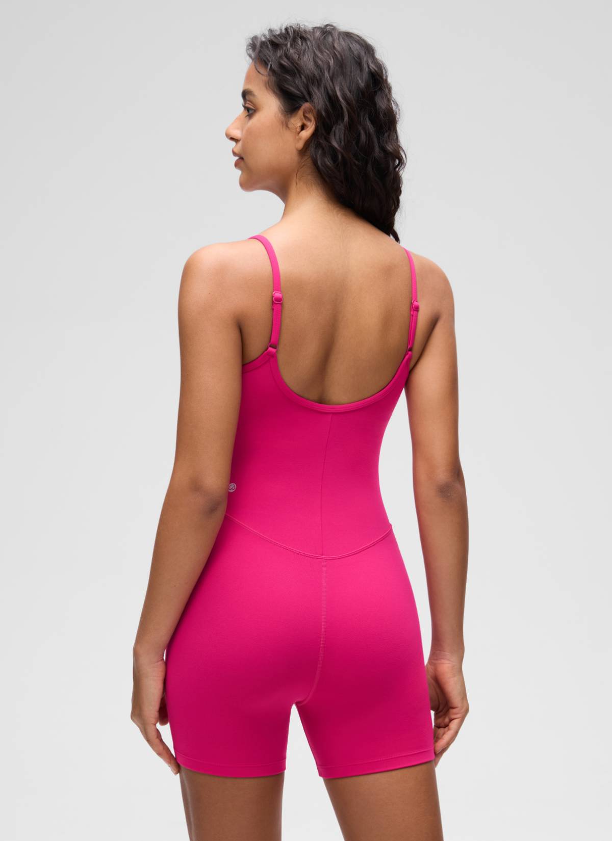 CRZ YOGA Butterluxe Enterizo de 4 Pulgadas - Mono Corto Granito Rosa