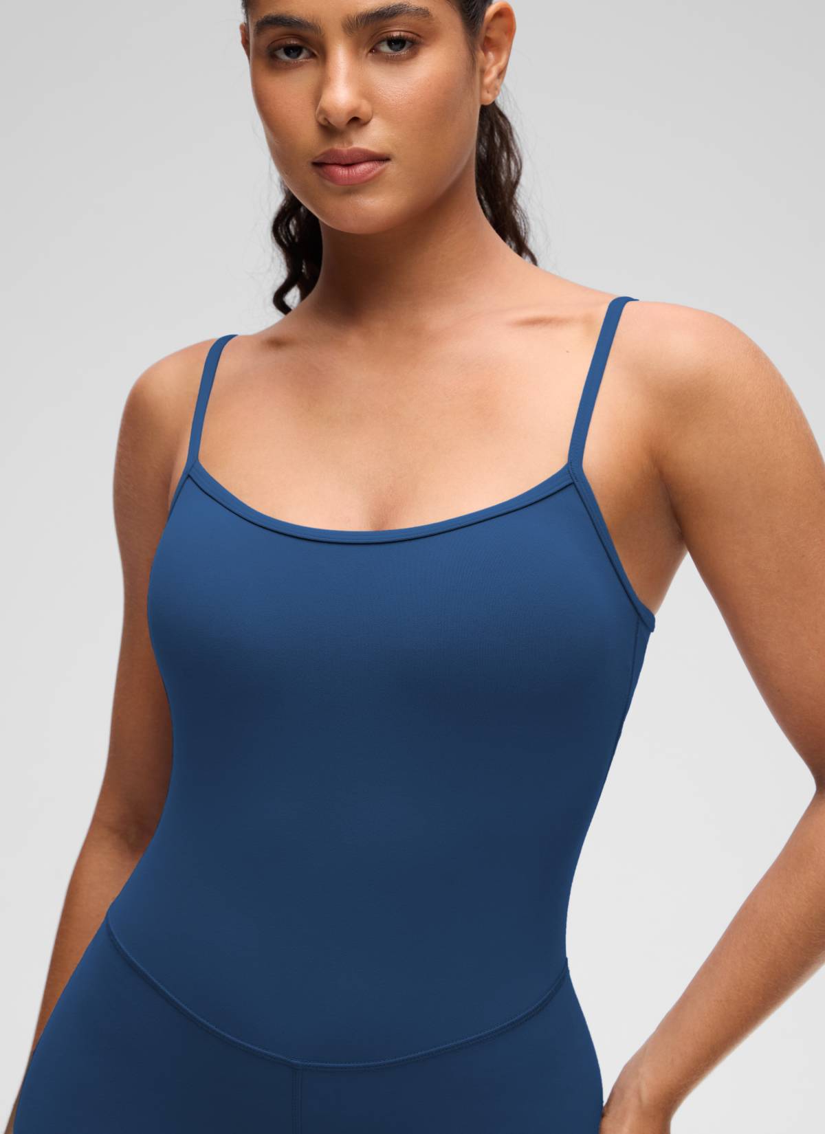 CRZ YOGA Butterluxe Enterizo de 4 Pulgadas - Mono Corto MARFIL FRANCÉS