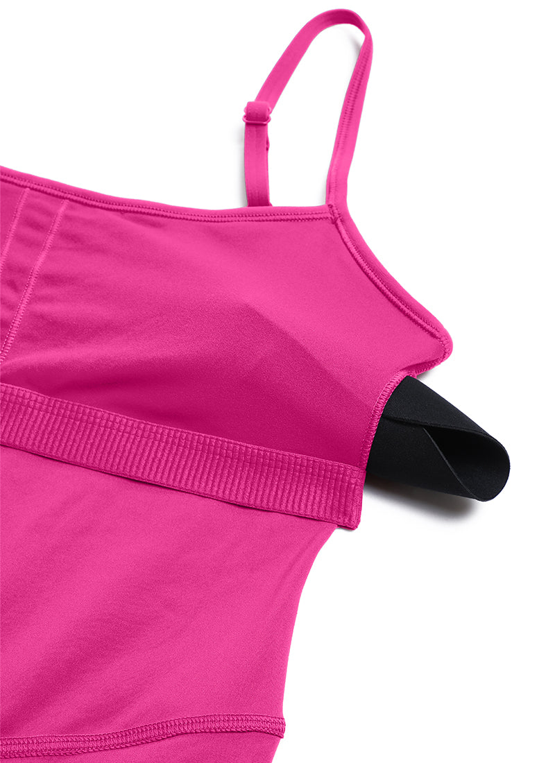 CRZ YOGA Butterluxe Enterizo de 4 Pulgadas - Mono Corto Púrpura Hibisco