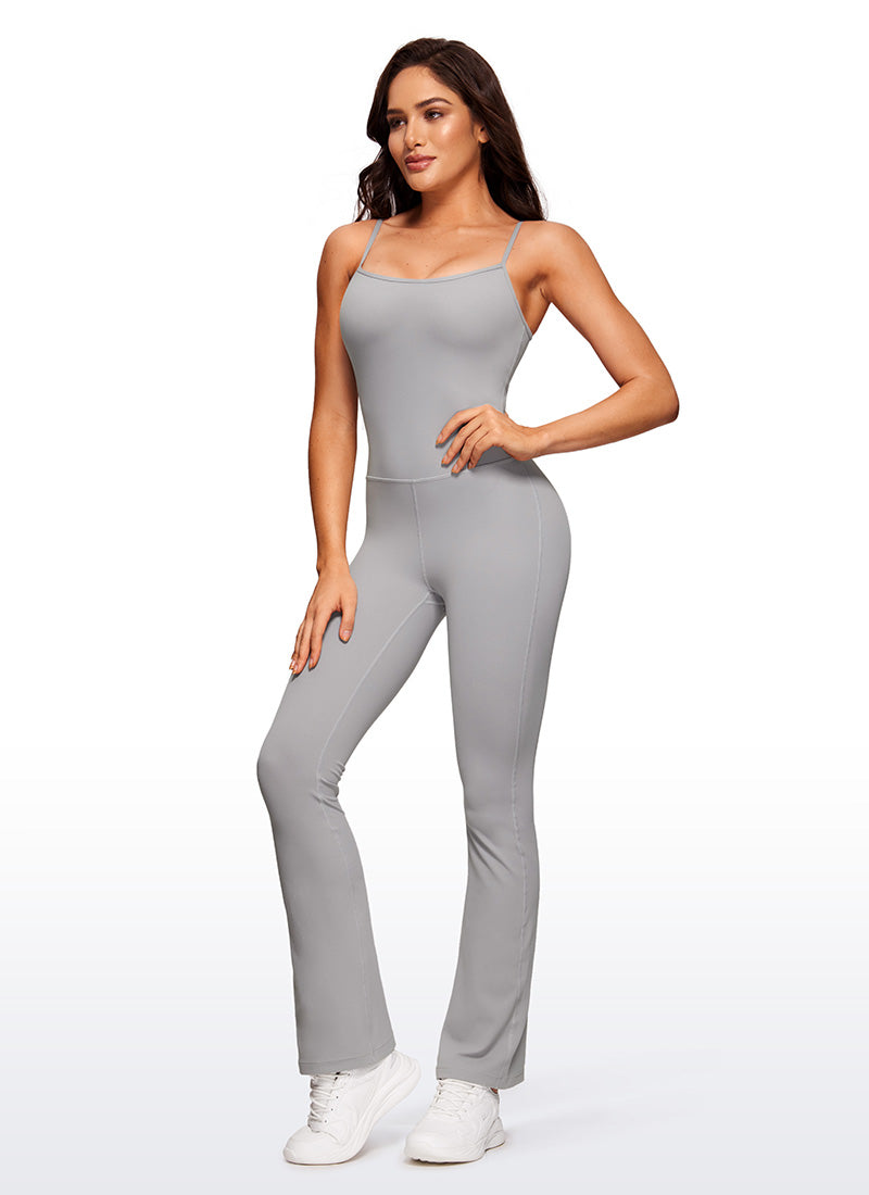 CRZ YOGA Butterluxe Enterizo con Sujetador Incorporado para Mujer Gris Gaviota