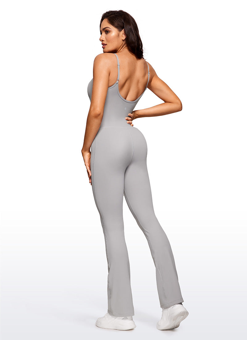 CRZ YOGA Butterluxe Enterizo con Sujetador Incorporado para Mujer Gris Gaviota