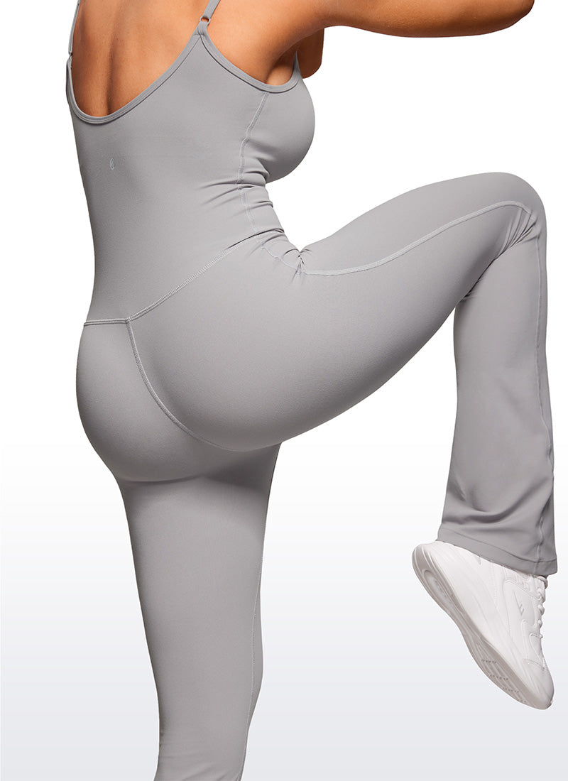 CRZ YOGA Butterluxe Enterizo con Sujetador Incorporado para Mujer Gris Gaviota