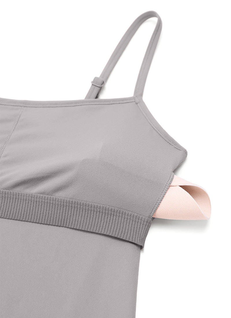 CRZ YOGA Butterluxe Enterizo con Sujetador Incorporado para Mujer Gris Gaviota