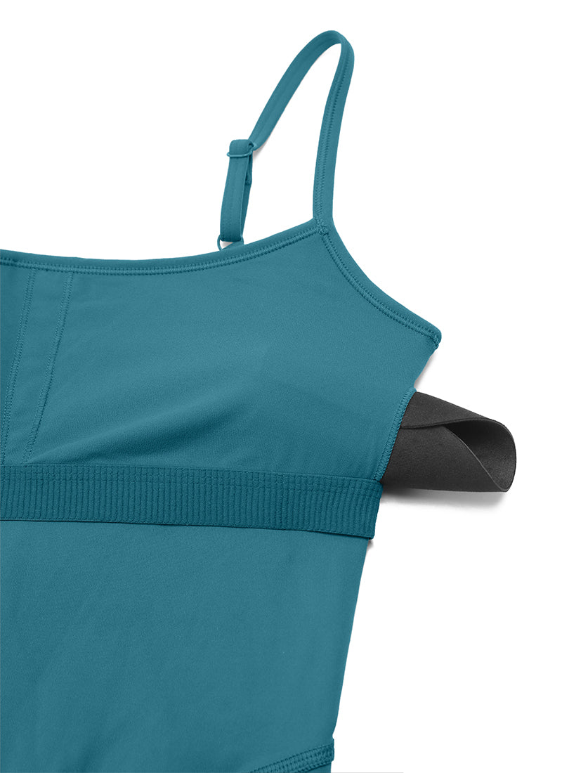 CRZ YOGA Butterluxe Enterizo con Sujetador Incorporado para Mujer Verde Boreal