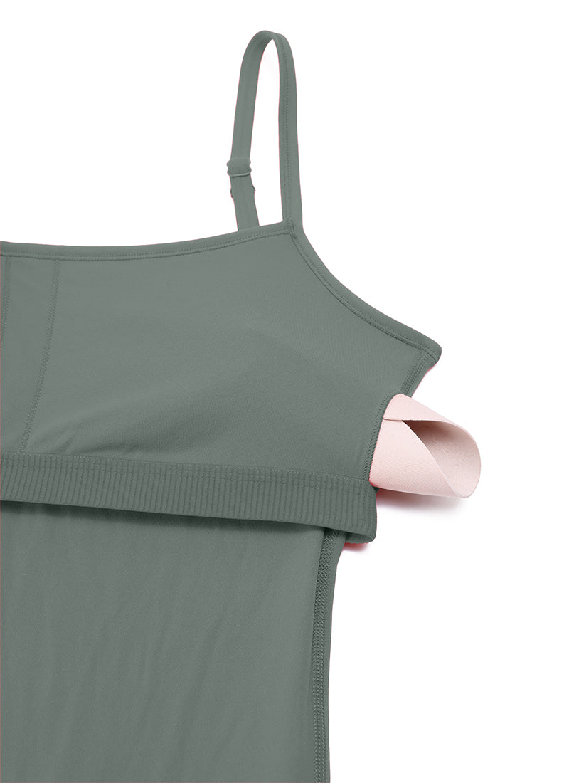 CRZ YOGA Butterluxe Enterizo con Sujetador Incorporado para Mujer Salvia gris