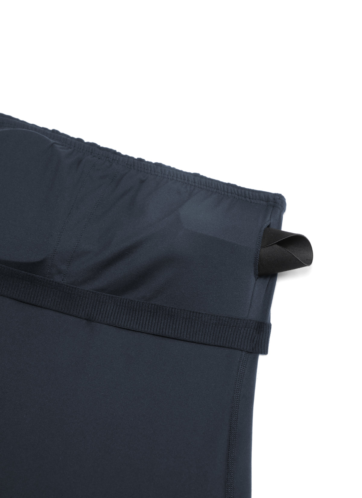 CRZ YOGA Vestido Midi Casual Sin Tirantes con Sujetador Integrado True Navy