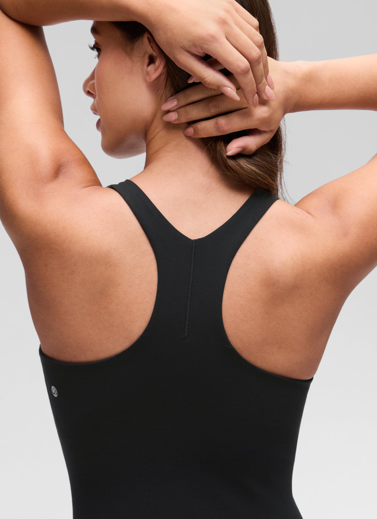 CRZ YOGA Cuello Alto y Espalda Racerback para Mujer Butterluxe Negro