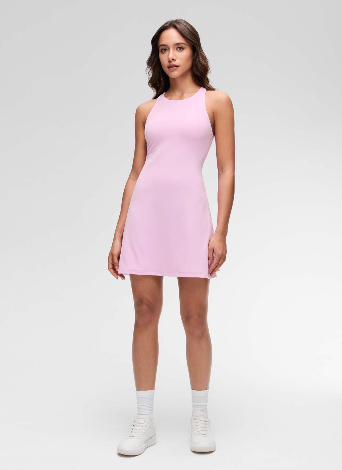 CRZ YOGA Cuello Alto y Espalda Racerback para Mujer Butterluxe Vita Rosa