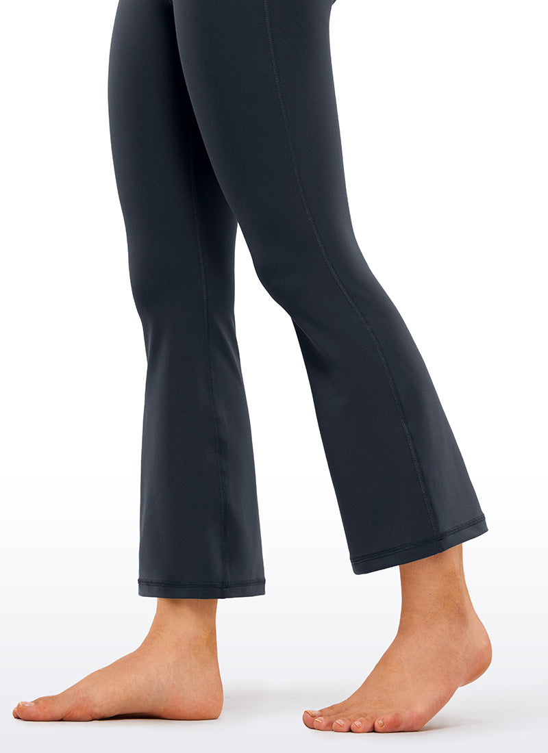 CRZ YOGA Butterluxe Leggings Acampanados con Escote en V para Mujer True Navy