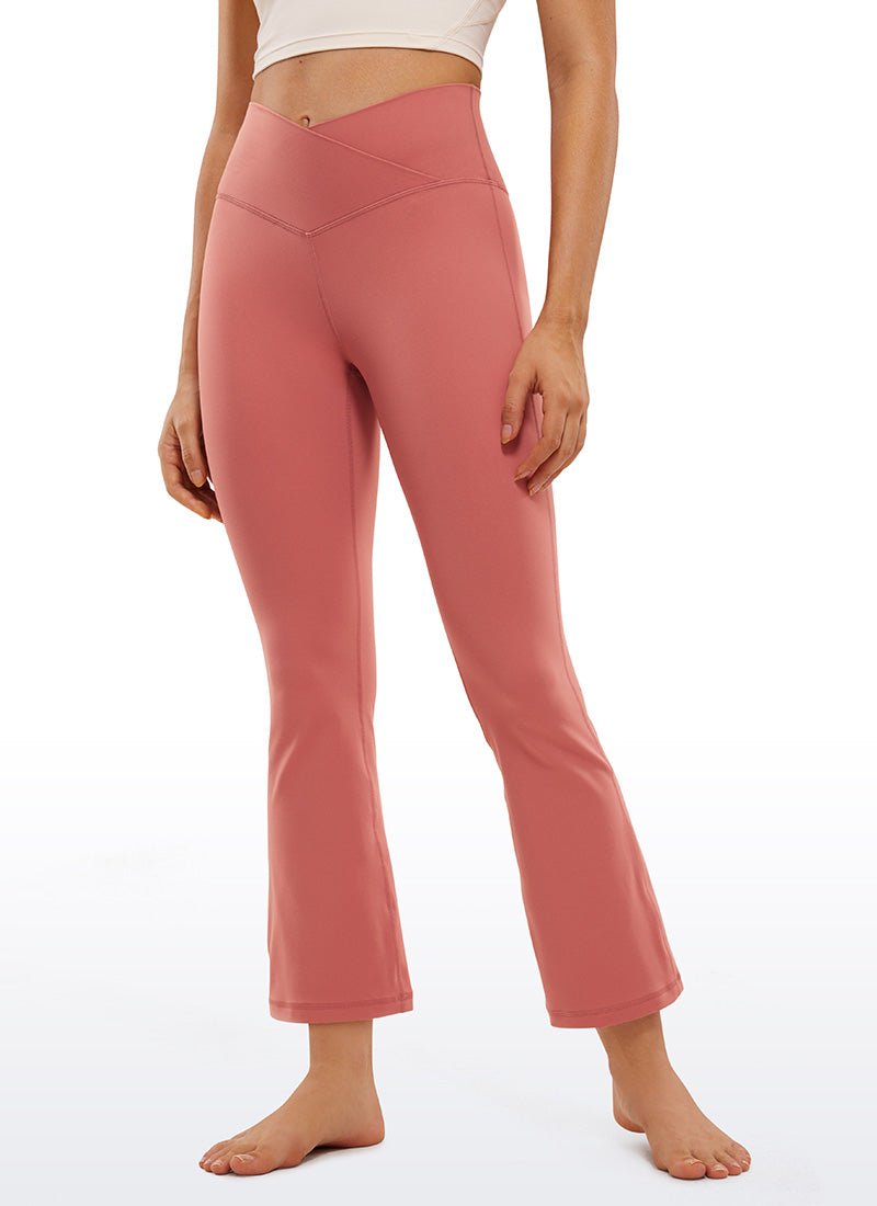 CRZ YOGA Butterluxe Leggings Acampanados con Escote en V para Mujer Gavanza