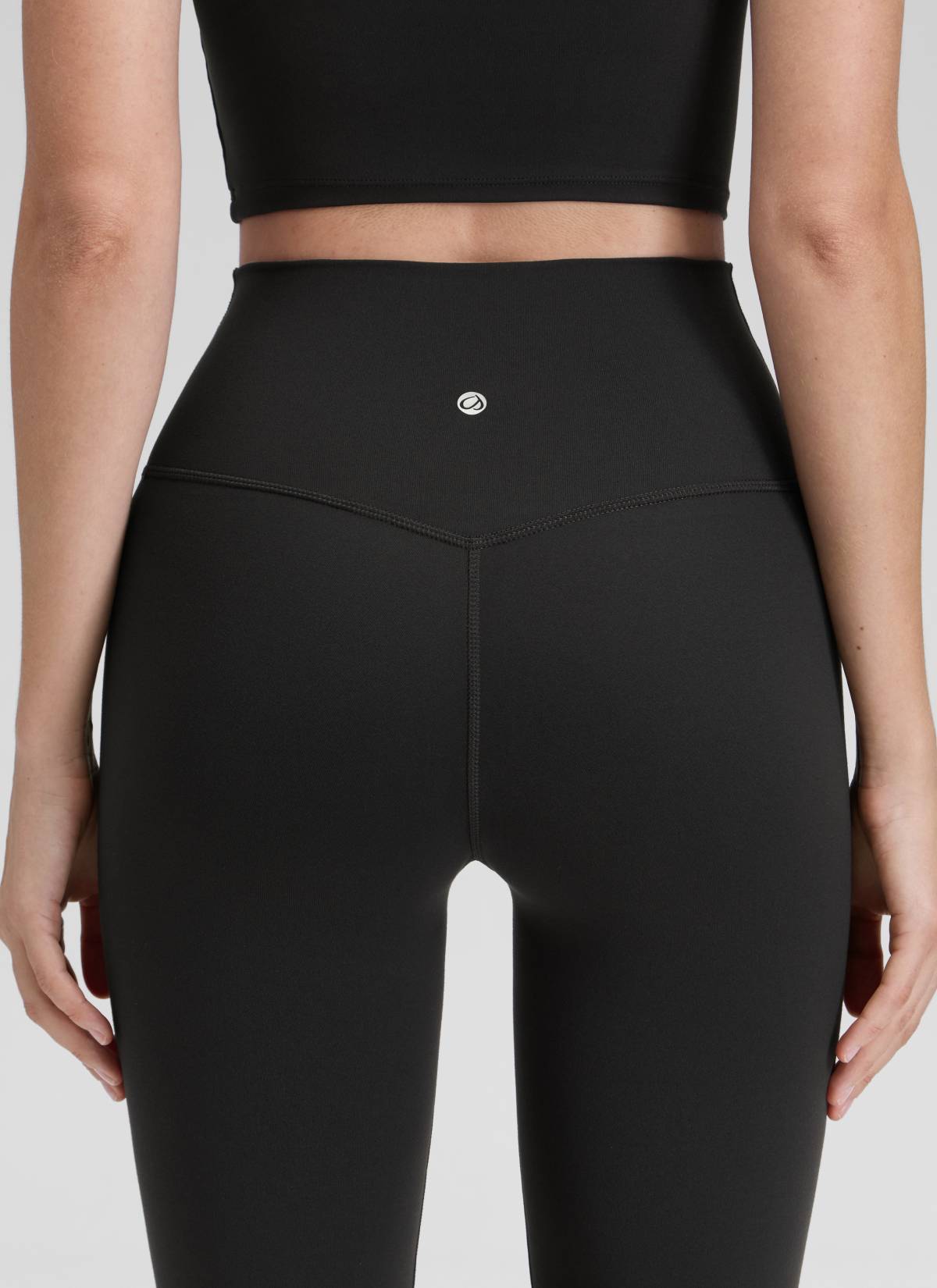 CRZ YOGA Butterluxe Leggings Acampanados con Escote en V para Mujer Negro