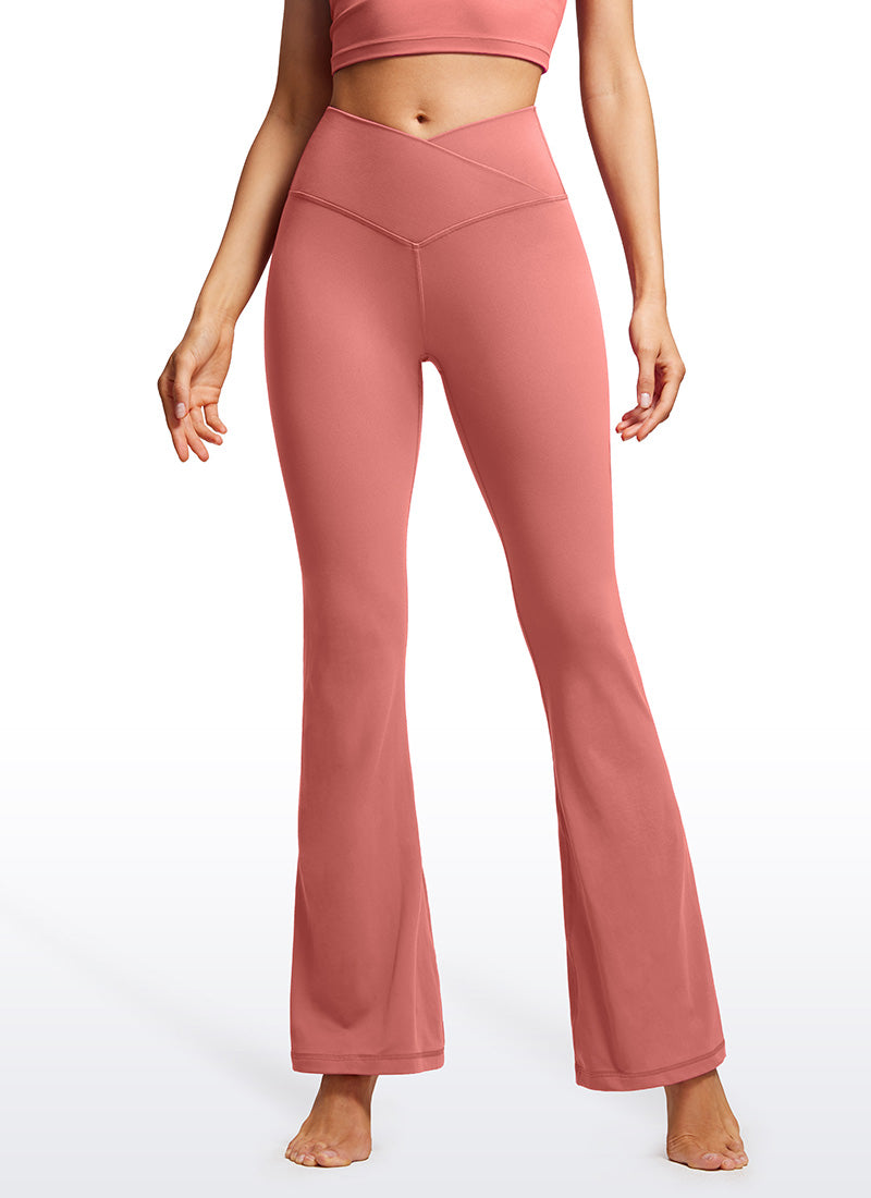 CRZ YOGA Butterluxe Leggings Acampanados con Escote en V para Mujer Gavanza