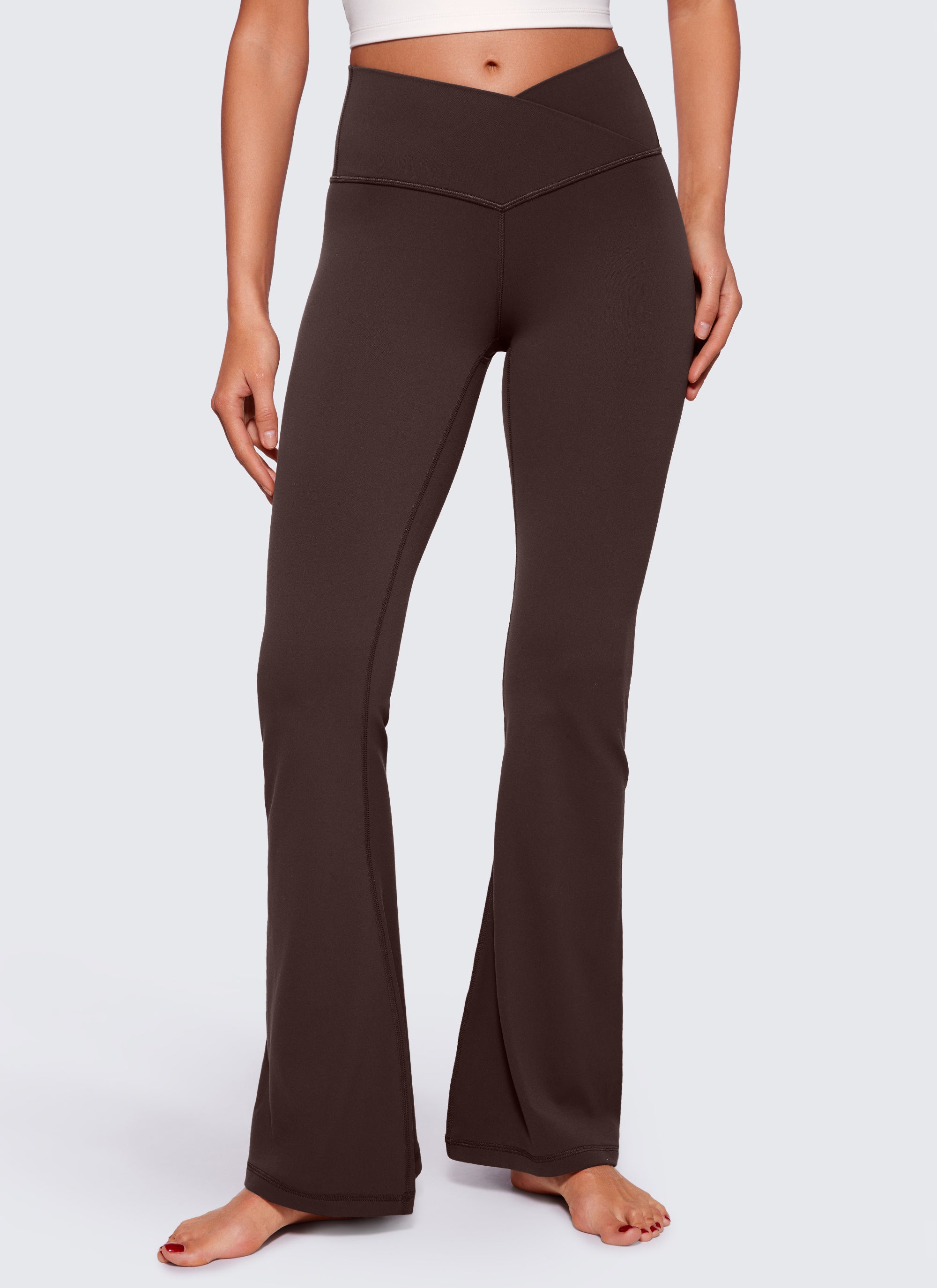 CRZ YOGA Leggings de Mujer Butterluxe V Crossover Cintura Alta 29