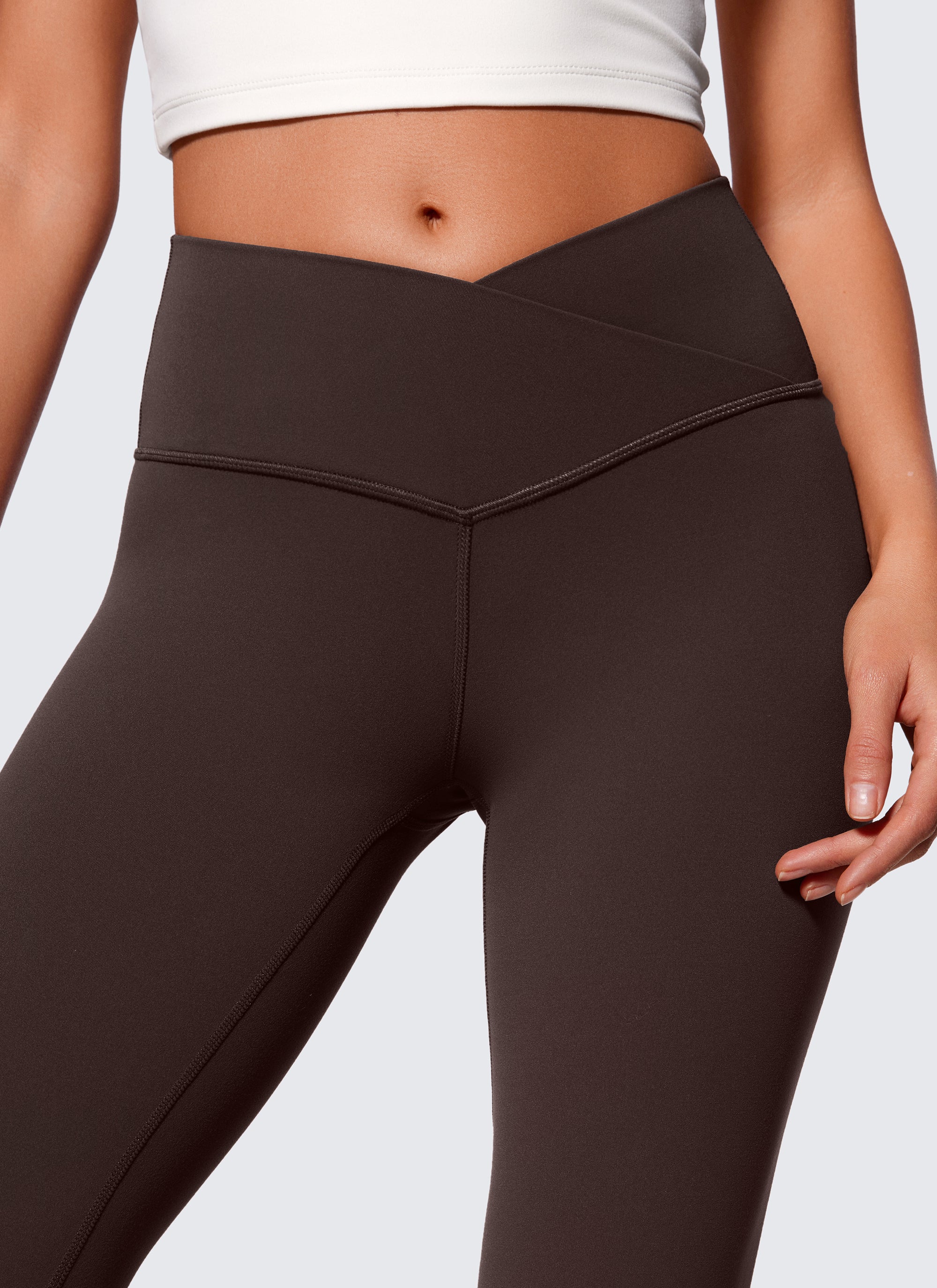 CRZ YOGA Leggings de Mujer Butterluxe V Crossover Cintura Alta 29