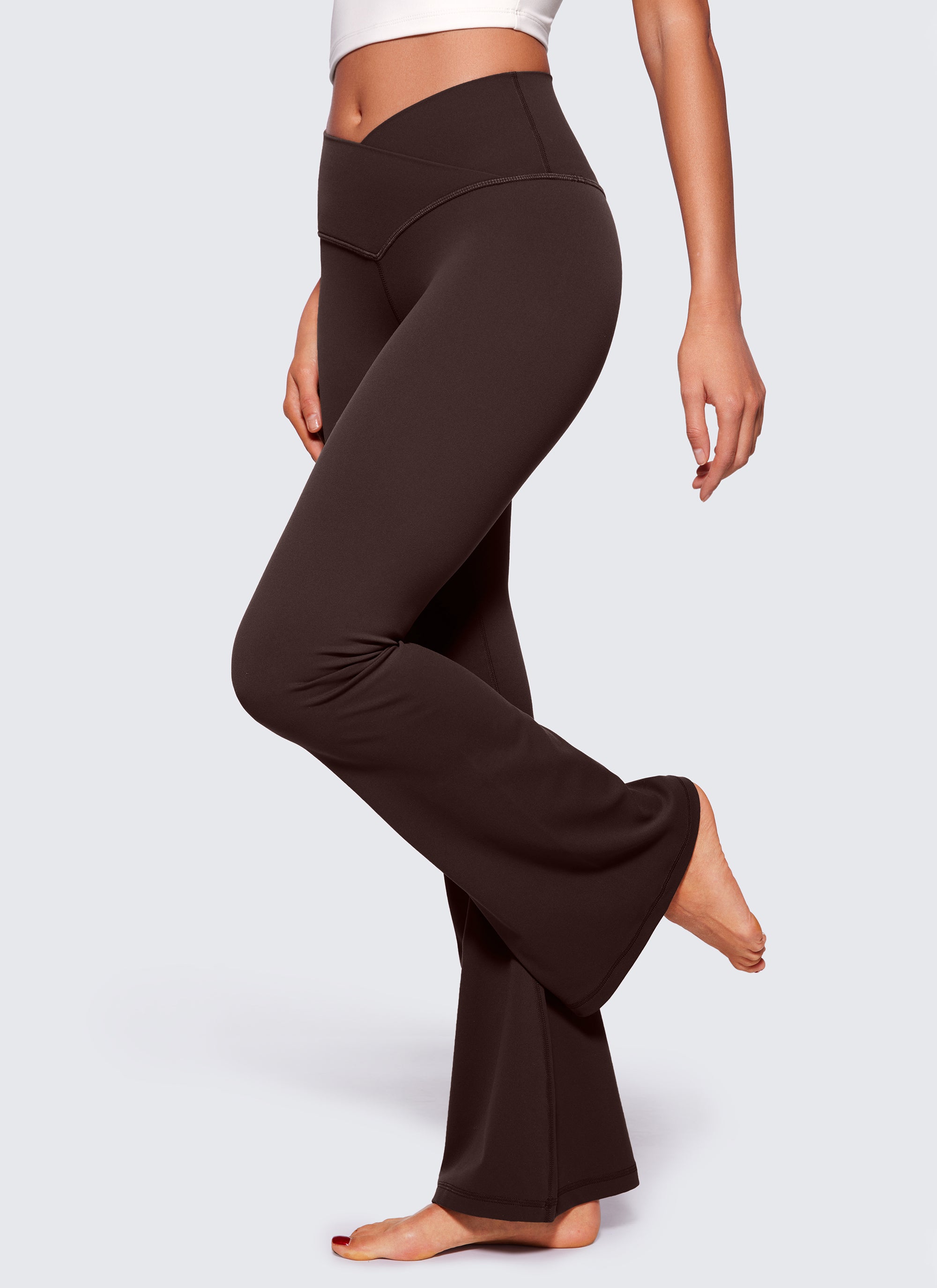 CRZ YOGA Leggings de Mujer Butterluxe V Crossover Cintura Alta 29