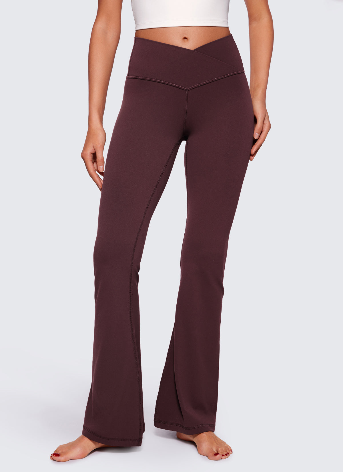 CRZ YOGA Leggings de Mujer Butterluxe V Crossover Cintura Alta 29