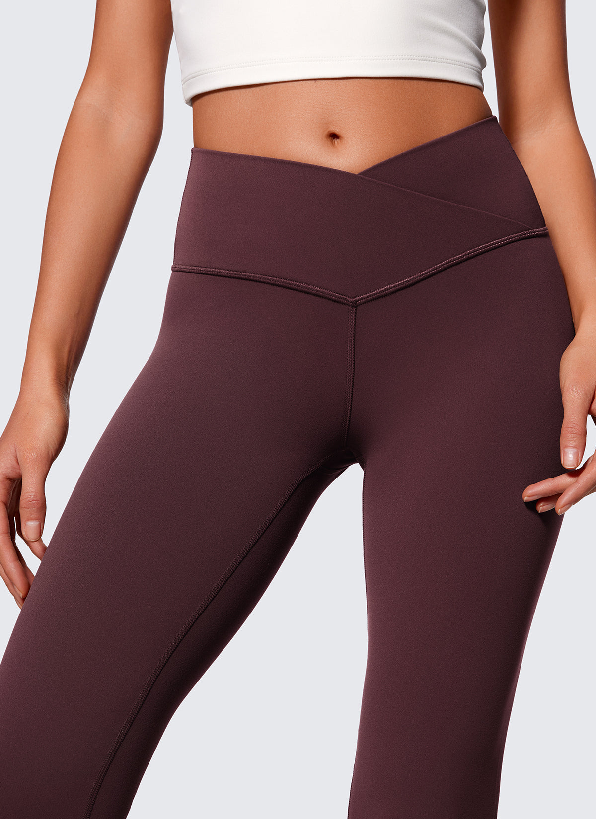 CRZ YOGA Leggings de Mujer Butterluxe V Crossover Cintura Alta 29