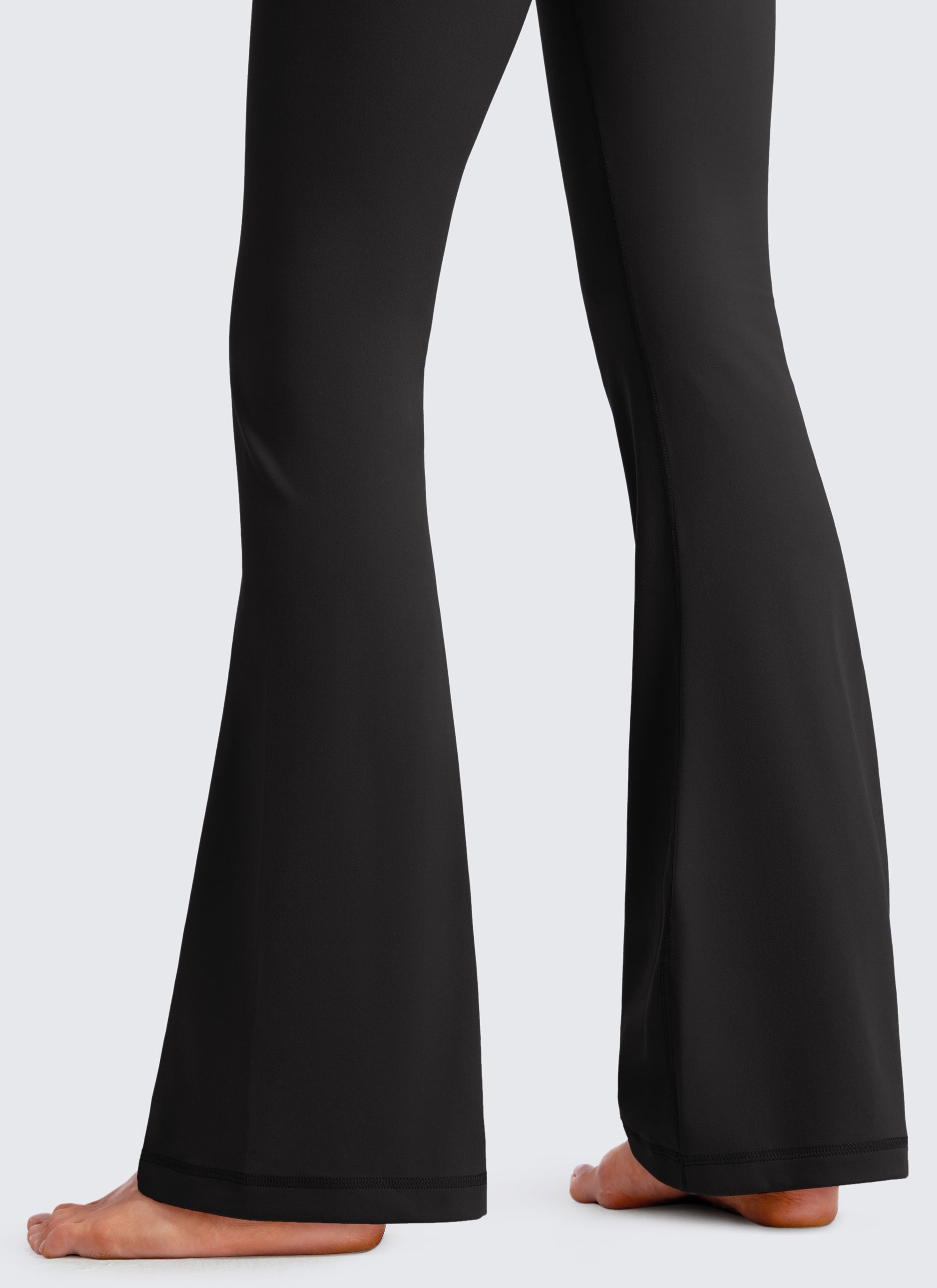 CRZ YOGA Leggings de Mujer Butterluxe V Crossover Cintura Alta 33 Pulgadas Negro
