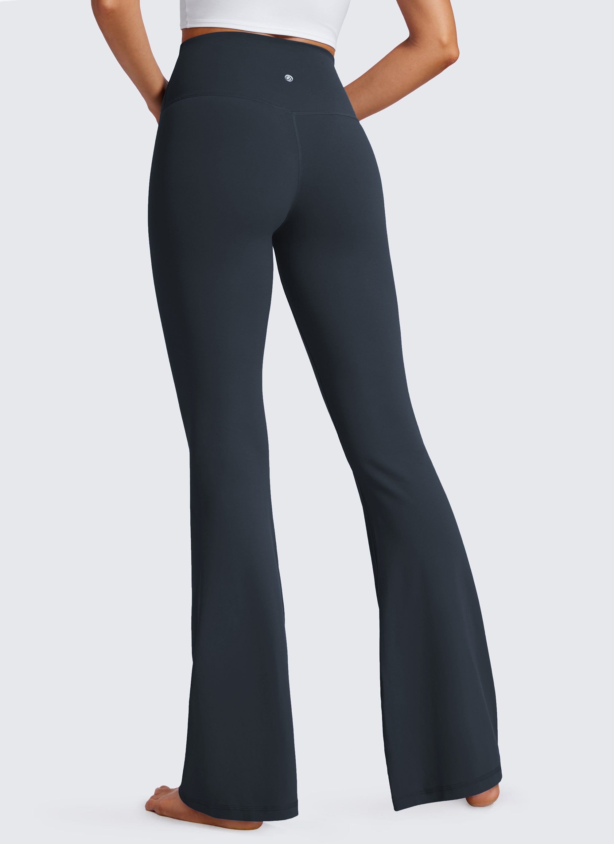 CRZ YOGA Leggings de Mujer Butterluxe V Crossover Cintura Alta 33 Pulgadas True Navy