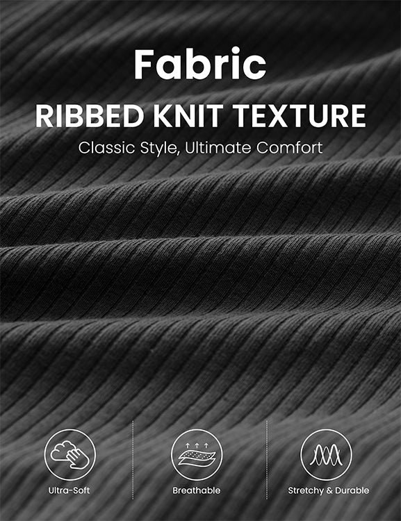 CRZ YOGA Shorts de Sudor de Cintura Alta Acanalados para Mujer de 3'' Negro