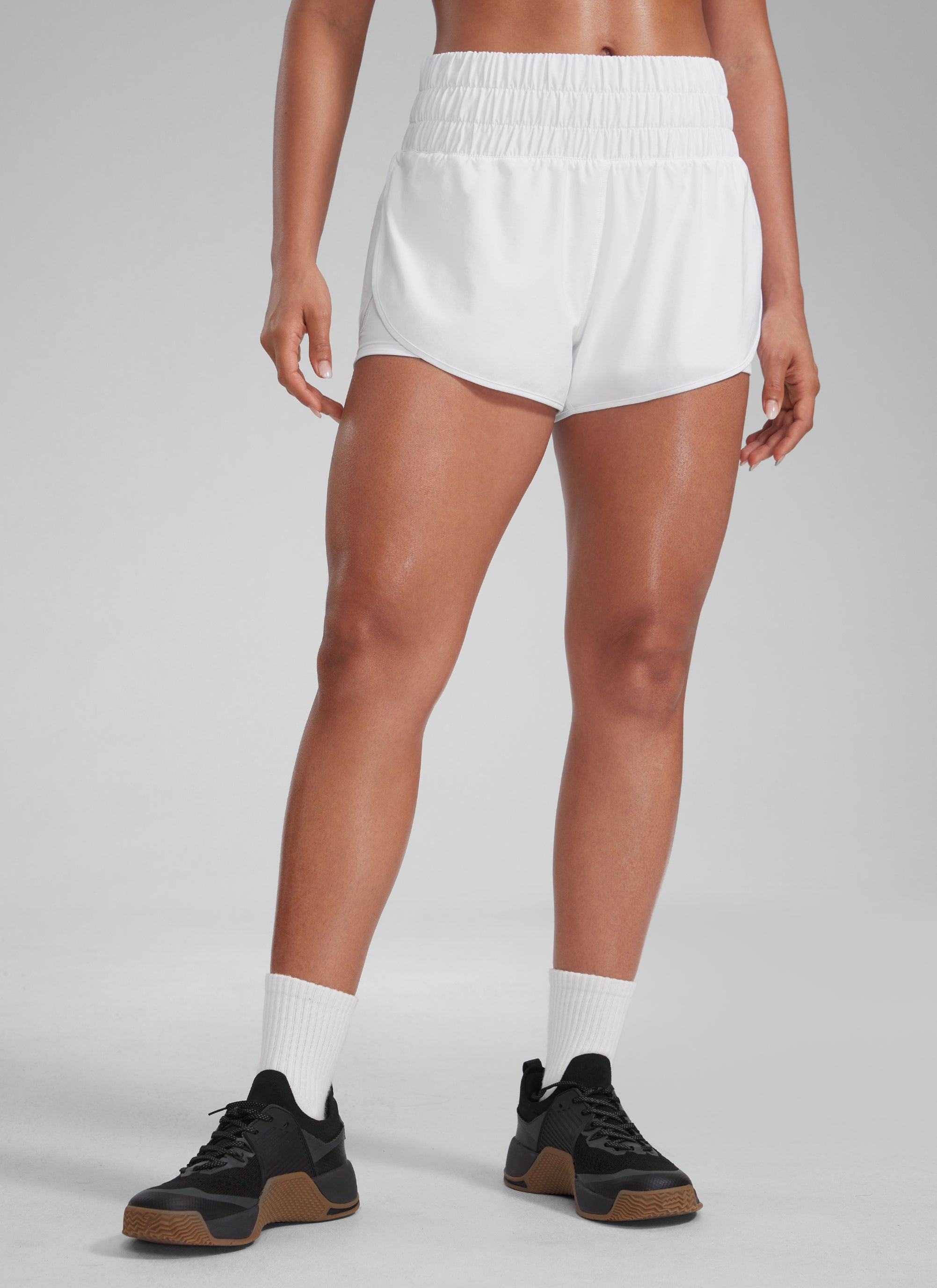 Feathery-Fit Soft Tiro Alto 2 en 1 de 3 pulg.