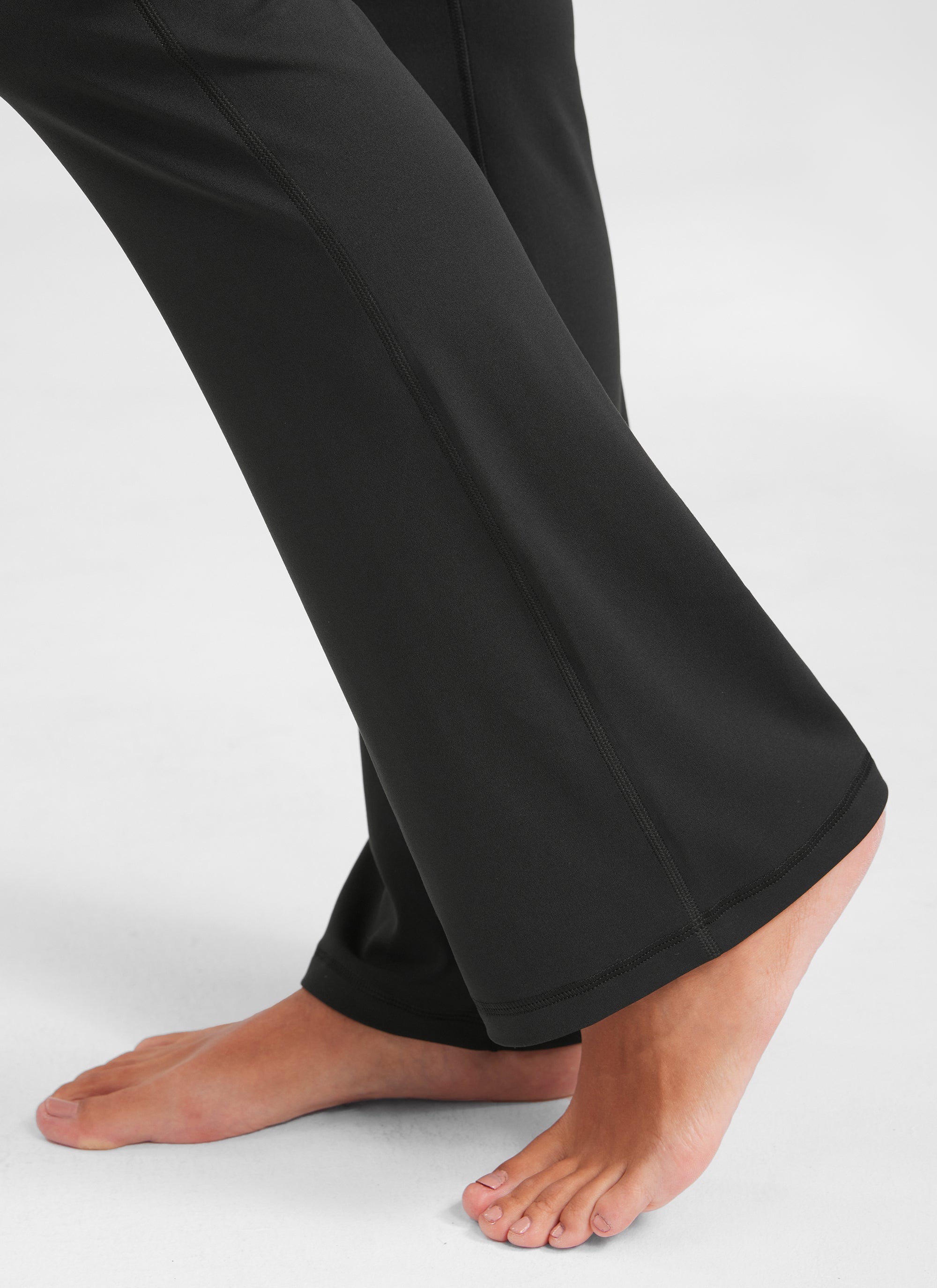 CRZ YOGA Leggings de Cintura Alta y Pierna Acampanada para Mujer Negro