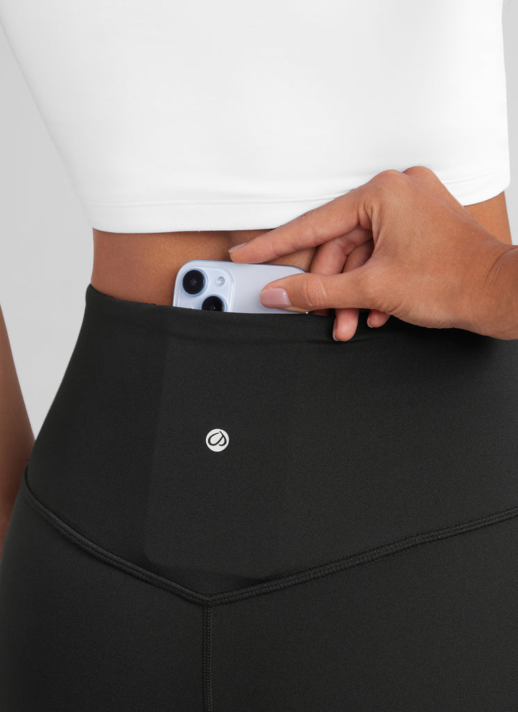 CRZ YOGA Butterluxe Leggings de Cintura Alta y Pierna Acampanada para Mujer Negro