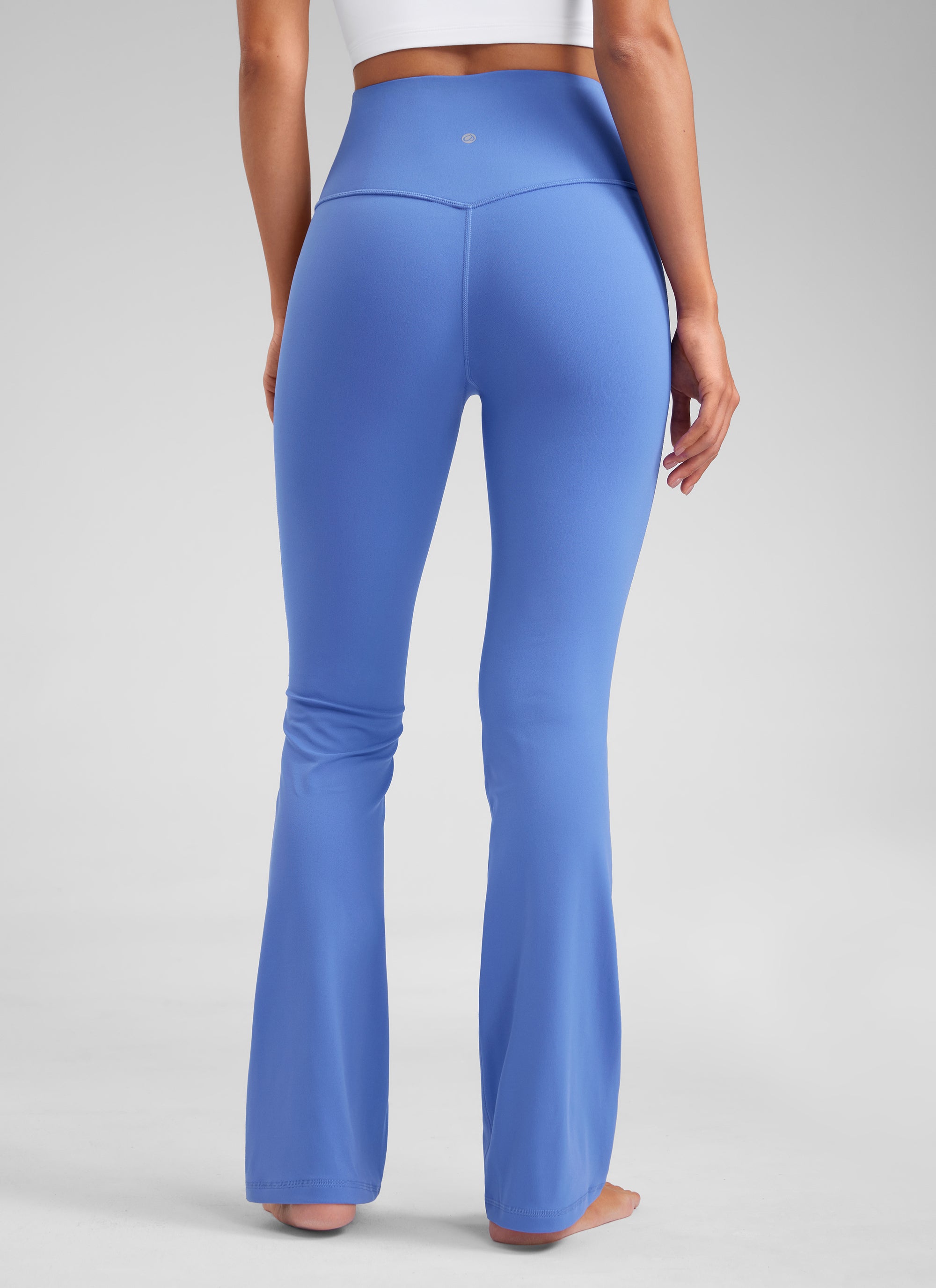 CRZ YOGA Leggings de Cintura Alta y Pierna Acampanada para Mujer Añil Salvaje